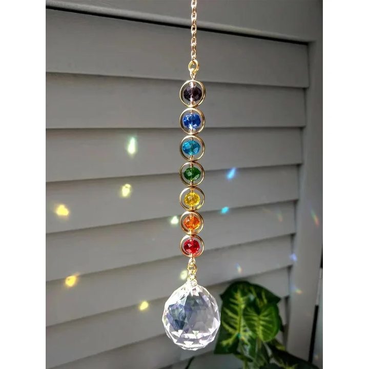 Crystal prism suncatcher (seller photo from the AliExpress listing)